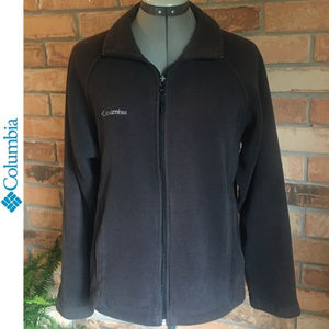 Columbia Black Zip-up Fleece